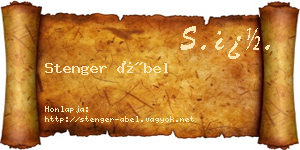 Stenger Ábel névjegykártya