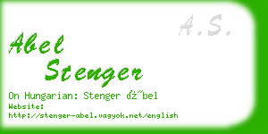 abel stenger business card